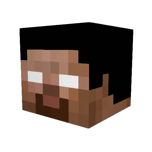 daddyjon Minecraft avatar head, 3D render
