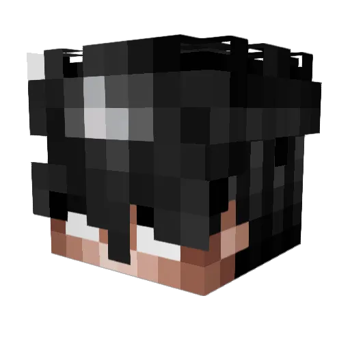 daddymze Minecraft avatar head, 3D render