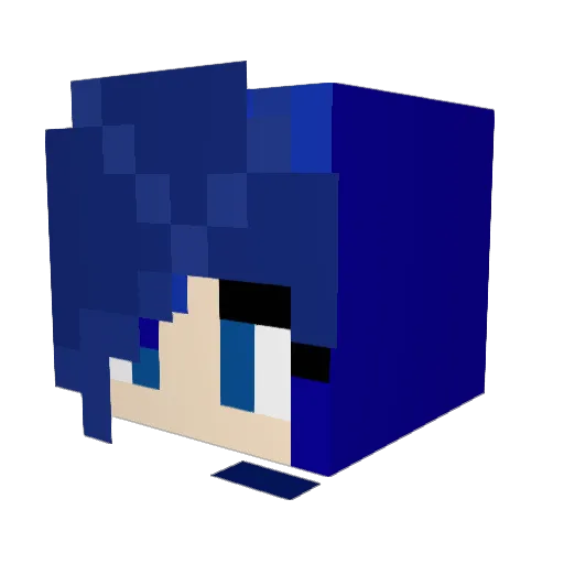 daddyof7 Minecraft avatar head, 3D render