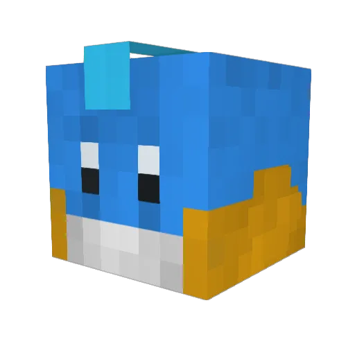 daddypj Minecraft avatar head, 3D render
