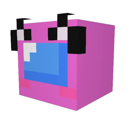 daddysdarlin Minecraft avatar head, 3D render