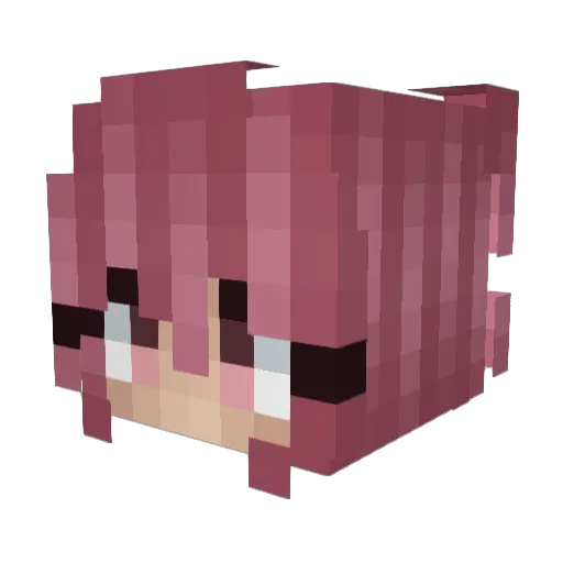 daddysinqah Minecraft avatar head, 3D render