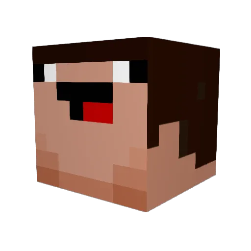 daddysprincess22 Minecraft avatar head, 3D render