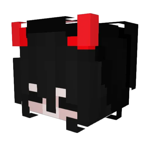 daddyyisbella Minecraft avatar head, 3D render