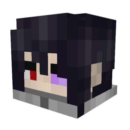 daddyzex Minecraft avatar head, 3D render