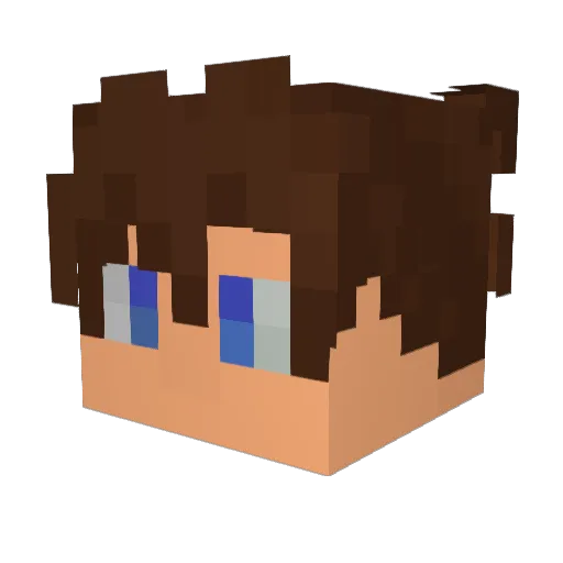 dadel32143 Minecraft avatar head, 3D render