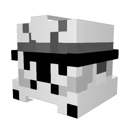 dademoman Minecraft avatar head, 3D render