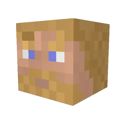 dadi5012 Minecraft avatar head, 3D render