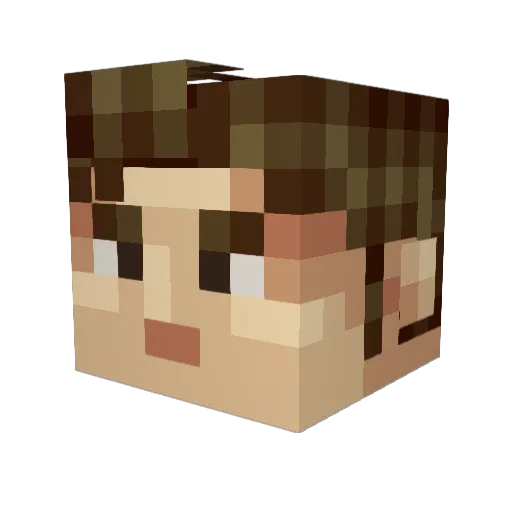 dadspez Minecraft avatar head, 3D render