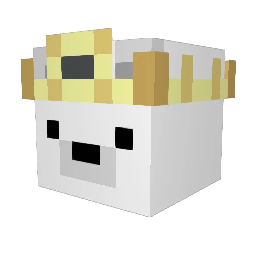 dady100 Minecraft avatar head, 3D render
