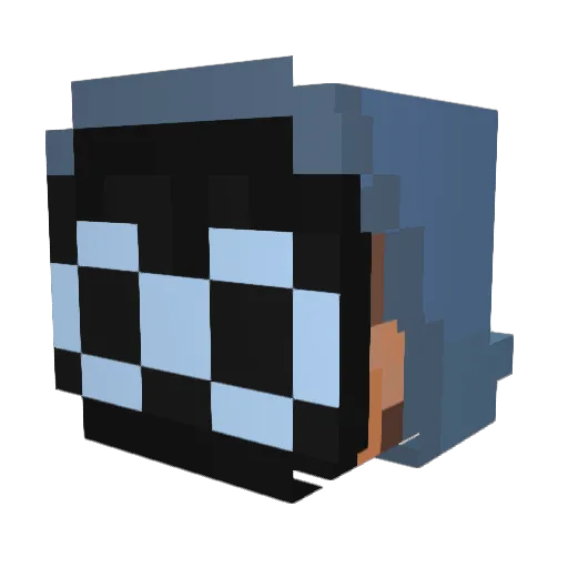 dadyboss Minecraft avatar head, 3D render