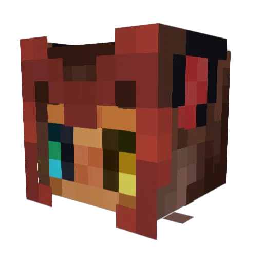 dadzone Minecraft avatar head, 3D render
