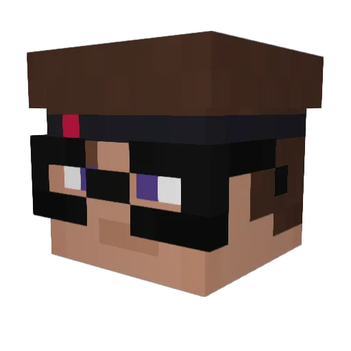 daeGGier Minecraft avatar head, 3D render