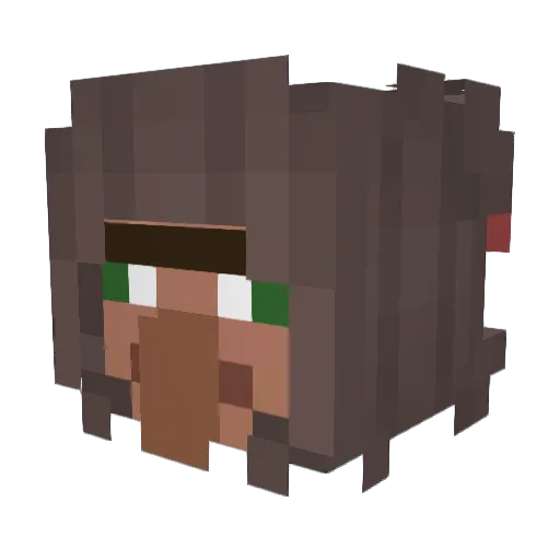 daegannn Minecraft avatar head, 3D render