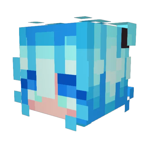 daeiri Minecraft avatar head, 3D render