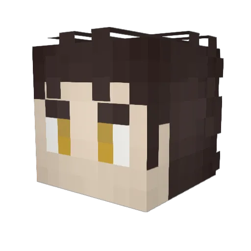 daejaemin Minecraft avatar head, 3D render