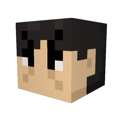 daejean Minecraft avatar head, 3D render
