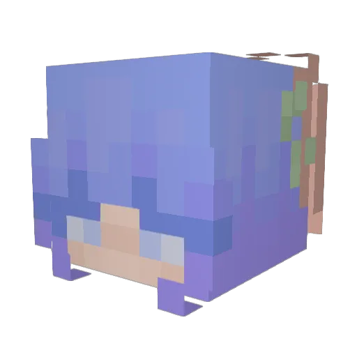 daelight_ Minecraft avatar head, 3D render
