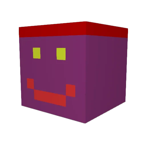 daemon_hand Minecraft avatar head, 3D render