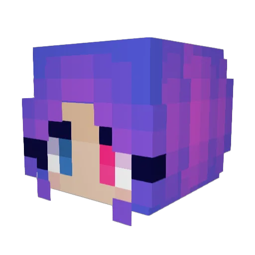 daemonnoire Minecraft avatar head, 3D render