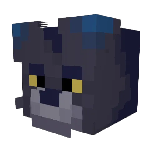 daemoon_tiger Minecraft avatar head, 3D render