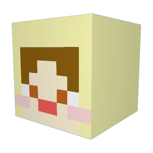 daeun0326 Minecraft avatar head, 3D render