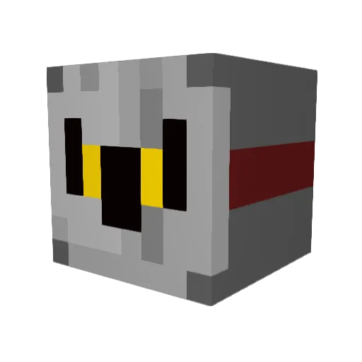daferr Minecraft avatar head, 3D render