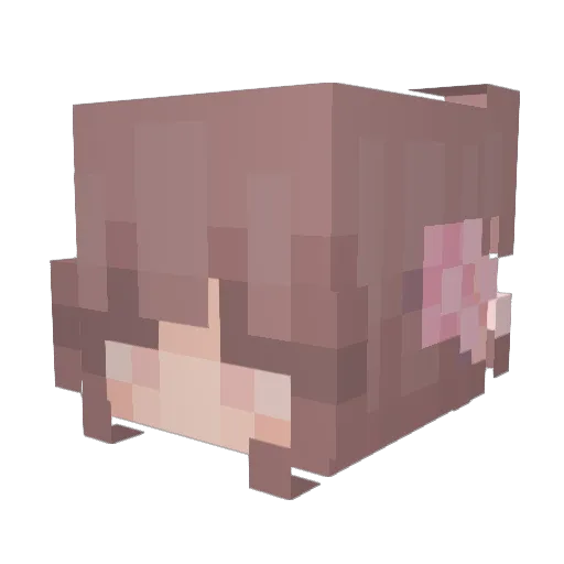 daffodiill Minecraft avatar head, 3D render
