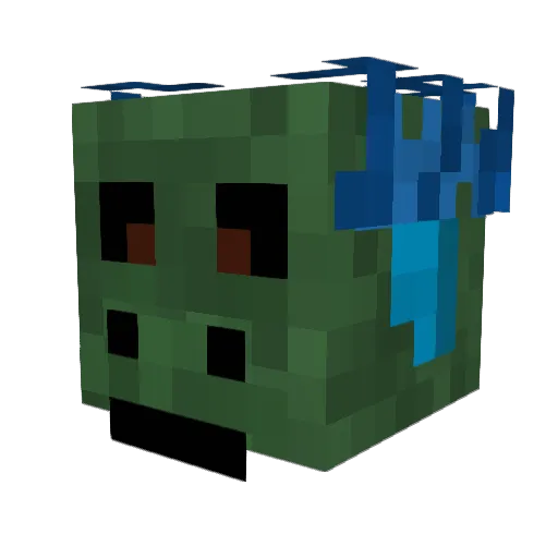 daffodil6 Minecraft avatar head, 3D render