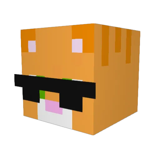 daffoid Minecraft avatar head, 3D render