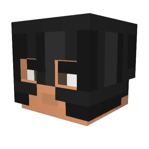 daffuk Minecraft avatar head, 3D render