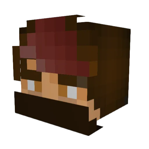 daffyduckrules Minecraft avatar head, 3D render