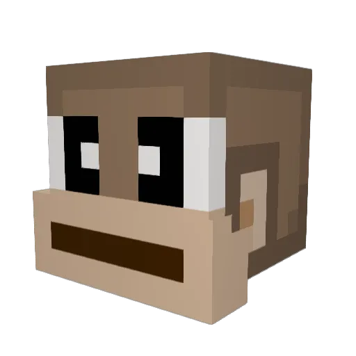 daffymeh Minecraft avatar head, 3D render