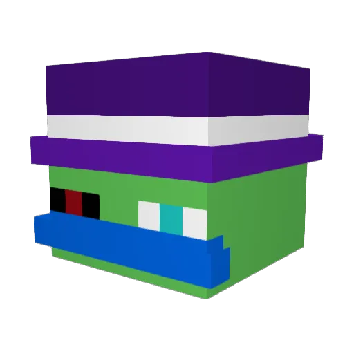 daffyyrr Minecraft avatar head, 3D render