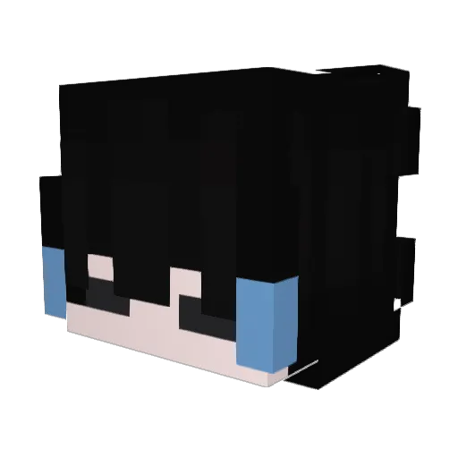 dafgaff Minecraft avatar head, 3D render