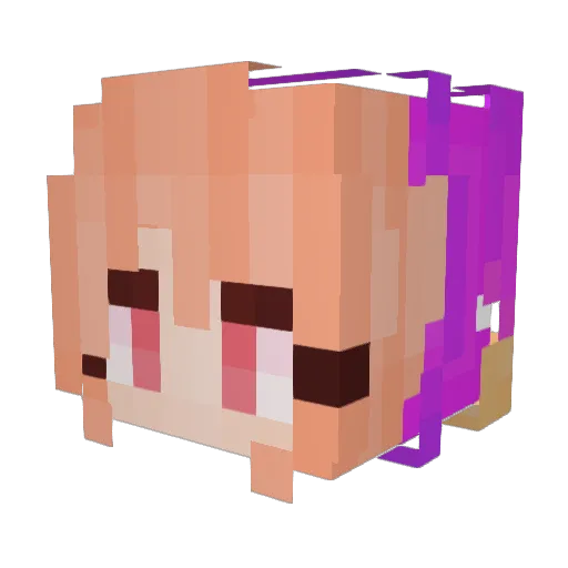 daflks Minecraft avatar head, 3D render