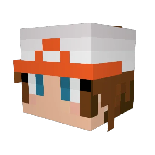 dafneee_27 Minecraft avatar head, 3D render