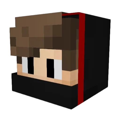 dafoof Minecraft avatar head, 3D render