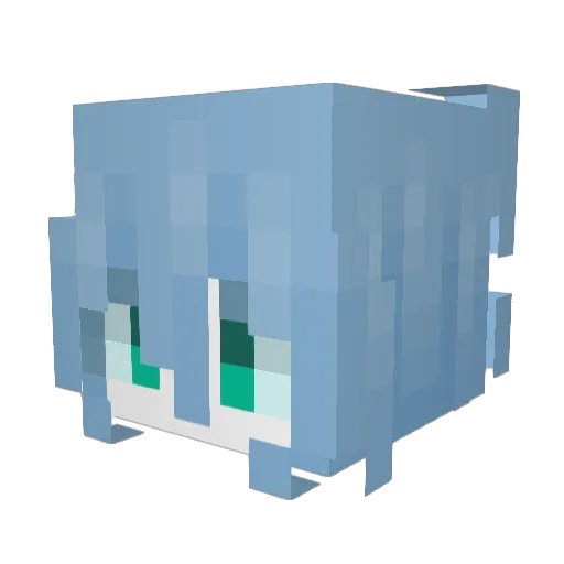 dafoooo Minecraft avatar head, 3D render