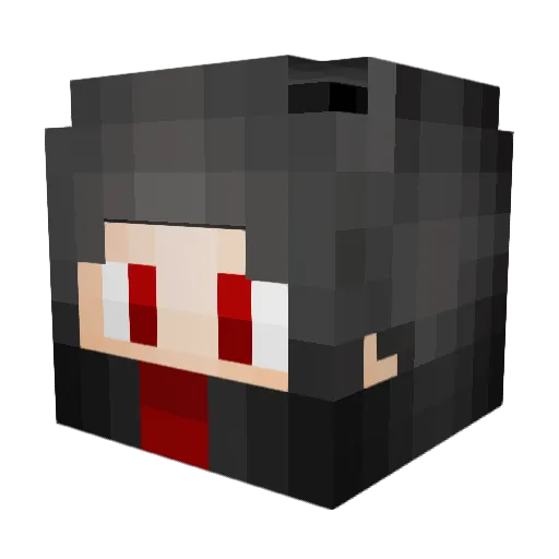 dafoxjr Minecraft avatar head, 3D render