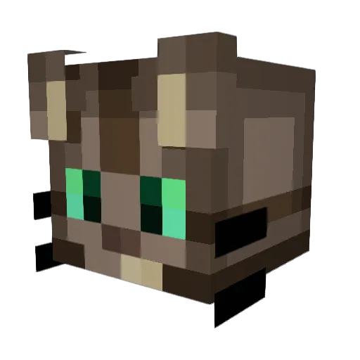 daftkitty Minecraft avatar head, 3D render