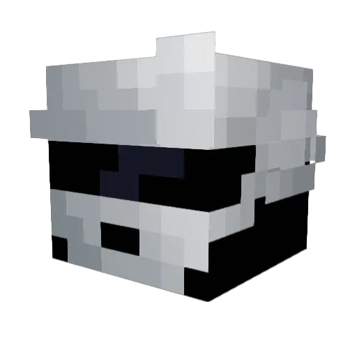 daftpunkrules Minecraft avatar head, 3D render