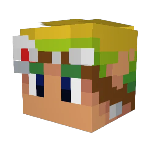dag3700 Minecraft avatar head, 3D render
