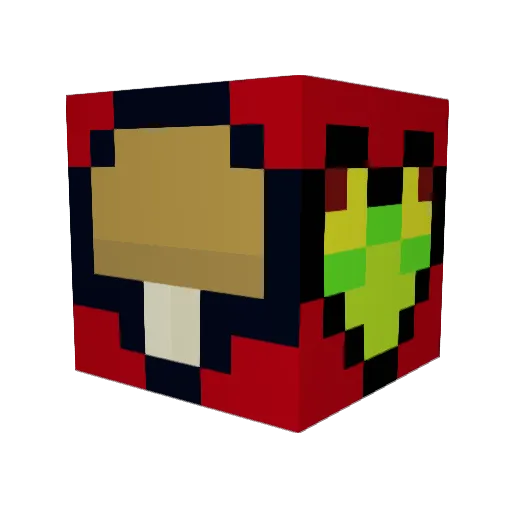 dag99 Minecraft avatar head, 3D render