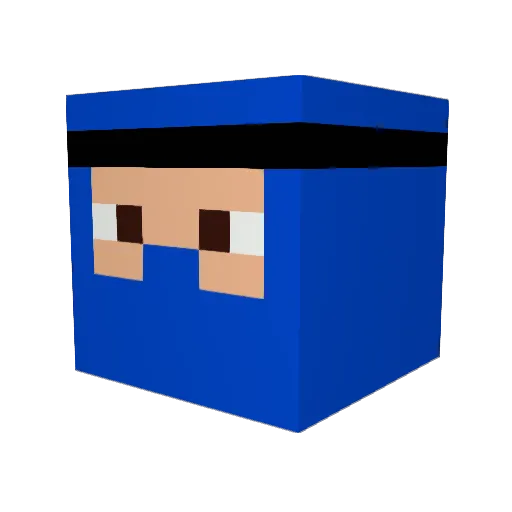 dageman7 Minecraft avatar head, 3D render