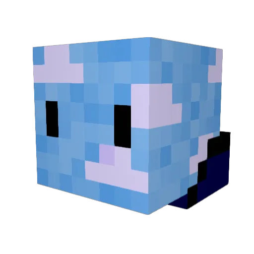 dagemasyon Minecraft avatar head, 3D render