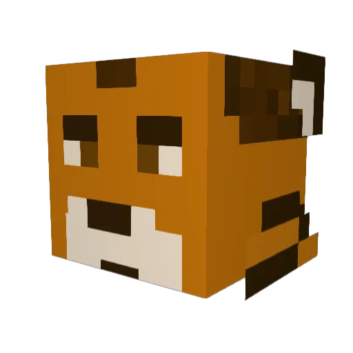daggdagg Minecraft avatar head, 3D render