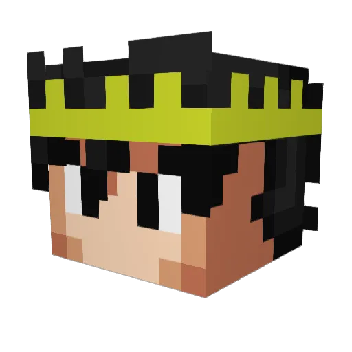 daggersefu Minecraft avatar head, 3D render