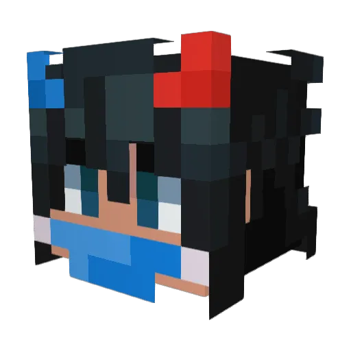 dagil_ Minecraft avatar head, 3D render