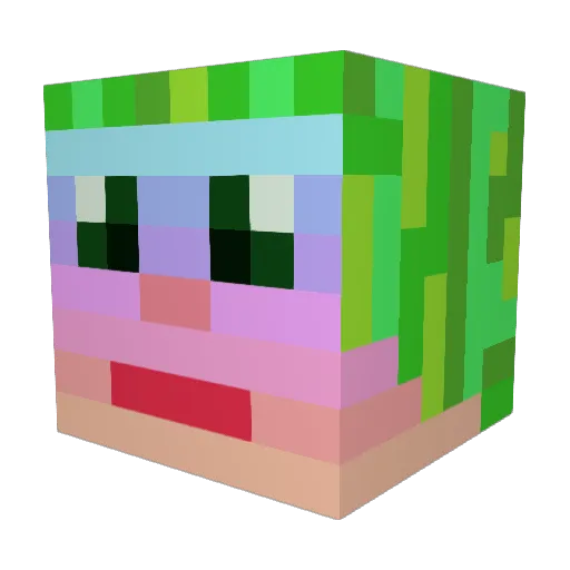dagobert6 Minecraft avatar head, 3D render